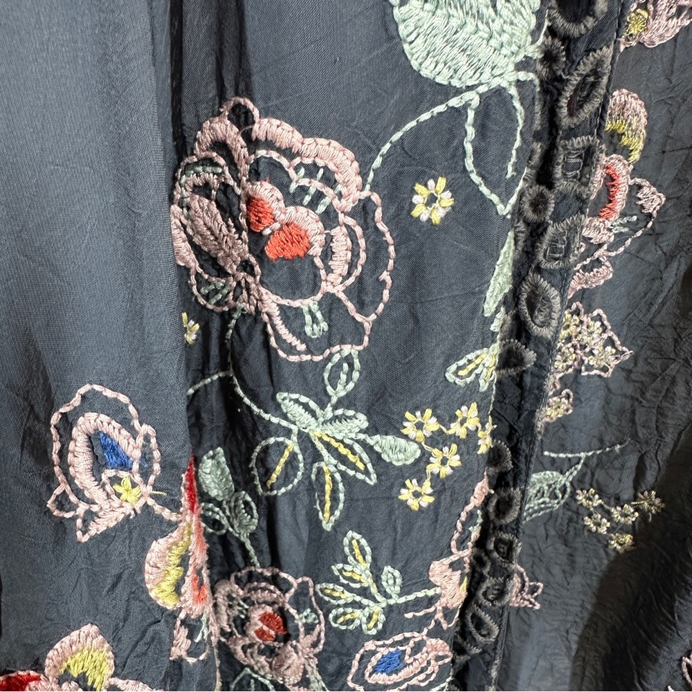 Johnny Was Blue Floral Kimono - Picture 8 of 11